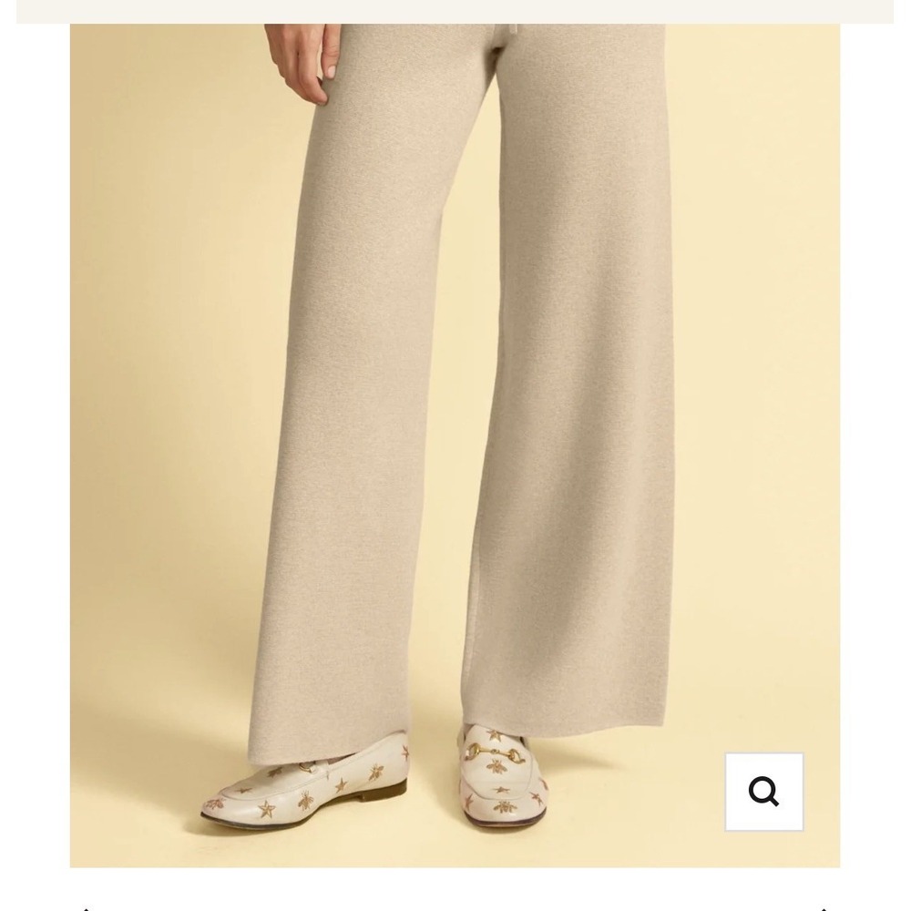 Kilte Los Angeles Size 0 (xs) Taylor Mushroom Wide Leg Pants Cotton Cashmere